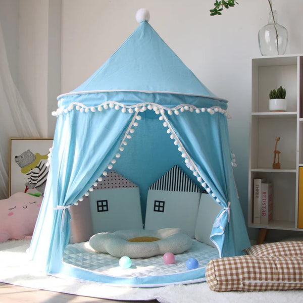 Cozy Kids Play Tent | Indoor Canvas Teepee Tent | Perfect for Playroom or Nursery