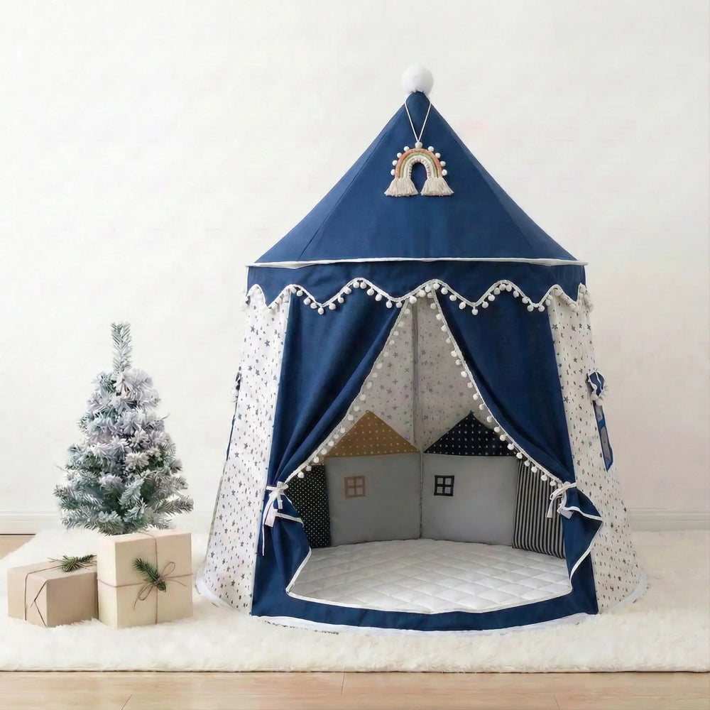 cozy house tent Cozy Kids Play Tent | Indoor Canvas Teepee Tent | Perfect for Playroom or Nursery