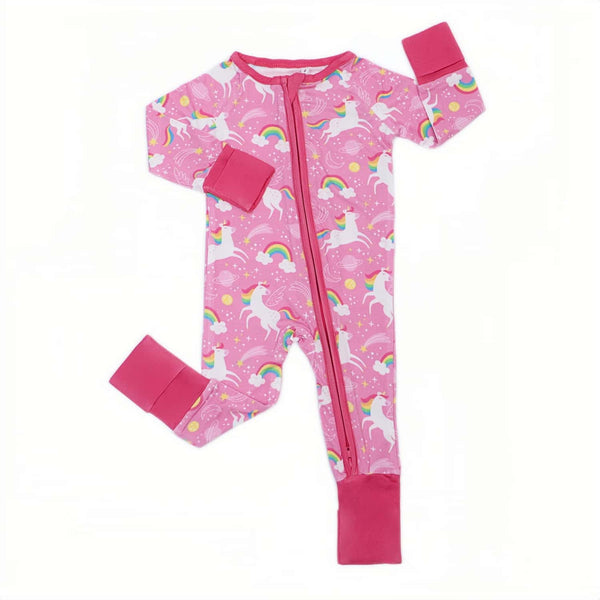 Unicorn Dreamer | Bamboo Pajamas, Thermo-Regulating, Double Zipper, 4-Way Stretch