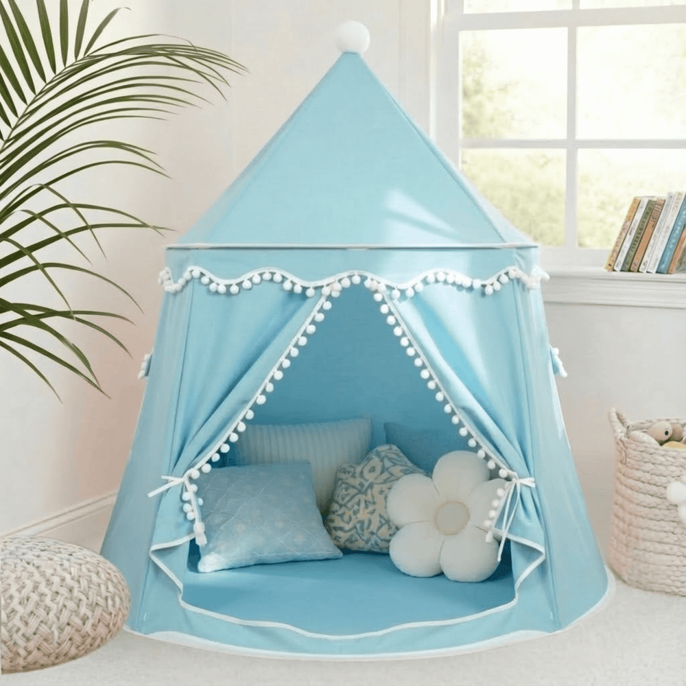 indoor teepee tent Cozy Kids Play Tent | Indoor Canvas Teepee Tent | Perfect for Playroom or Nursery