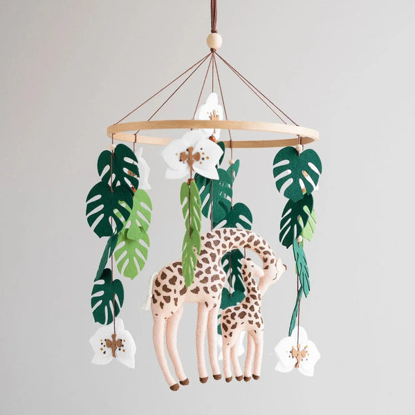 Cozybaby Giraffe Crib Mobile | Jungle Safari Nursery Decor